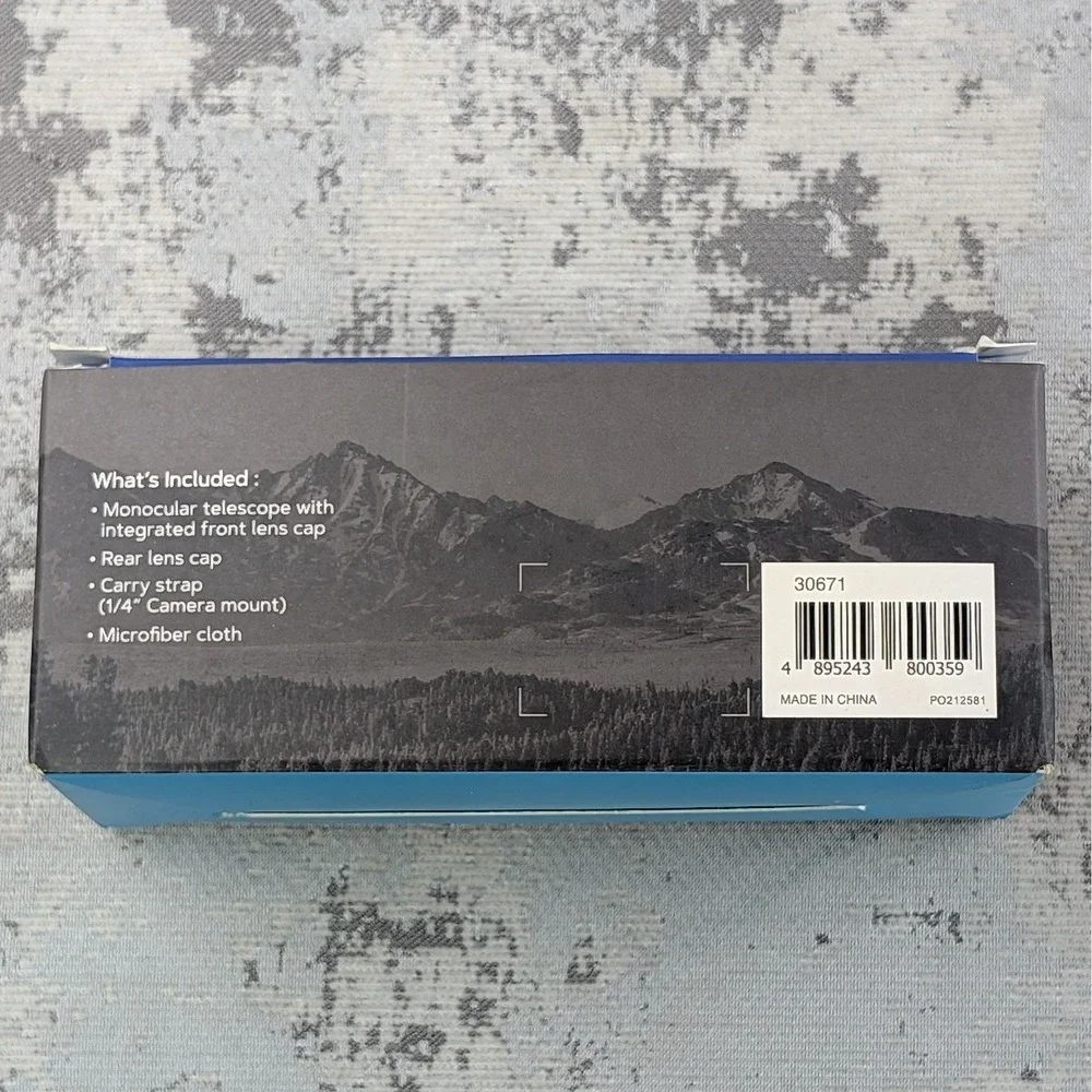 StarScope Monocular Telescope 10x Fixed Zoom IPX5 Water Resistant 30671 Open Box